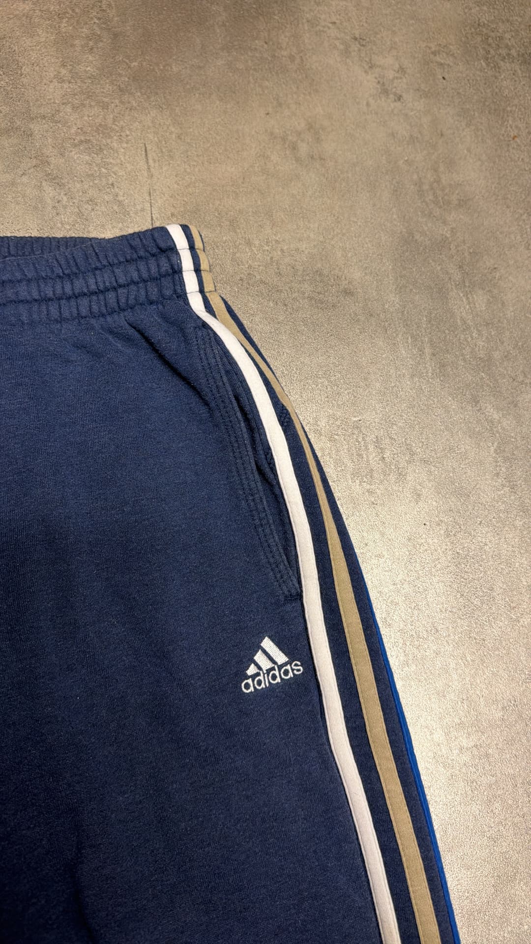 Adidas PE Jogger Navy/White — 3