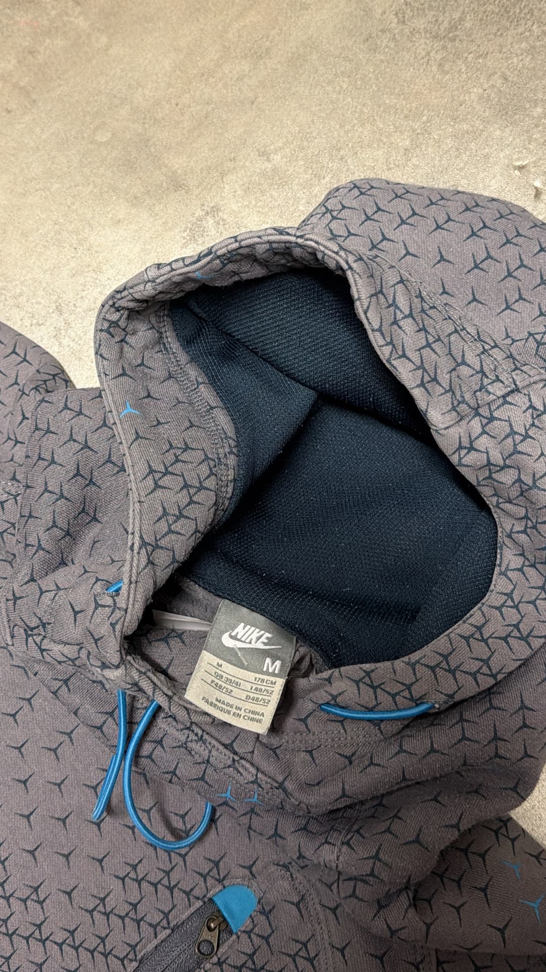 Nike Crowfeet Hoodie Grey/blue — 6