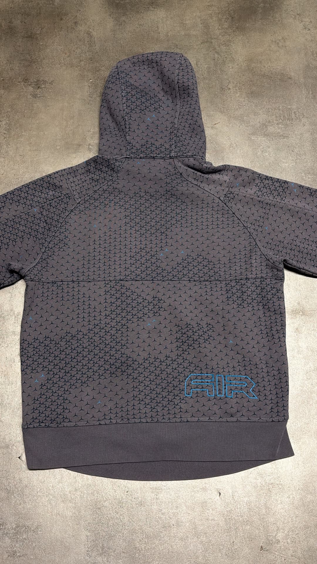 Nike Crowfeet Hoodie Grey/blue — 5
