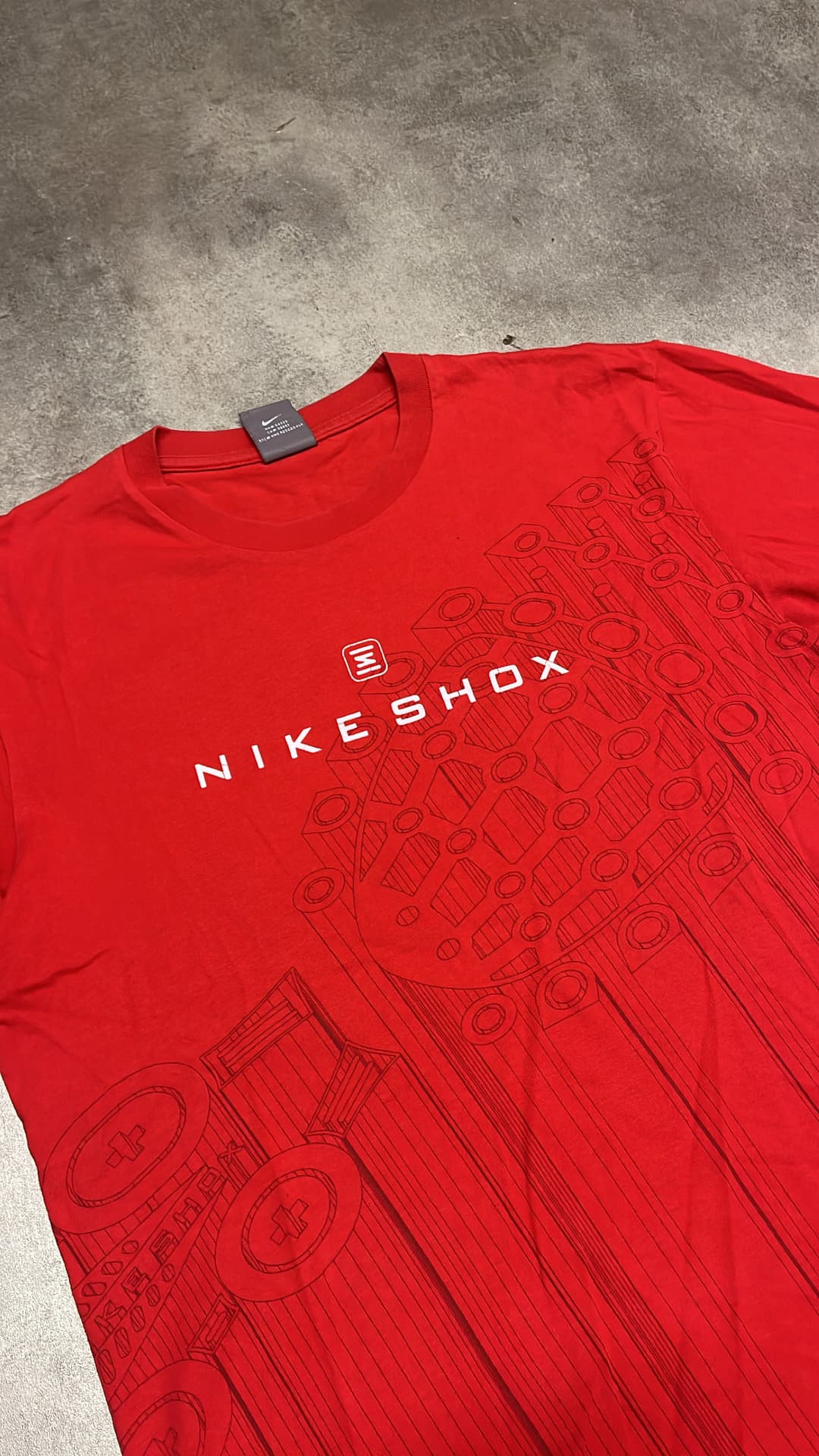 Nike Shox T-Shirt Red — 3