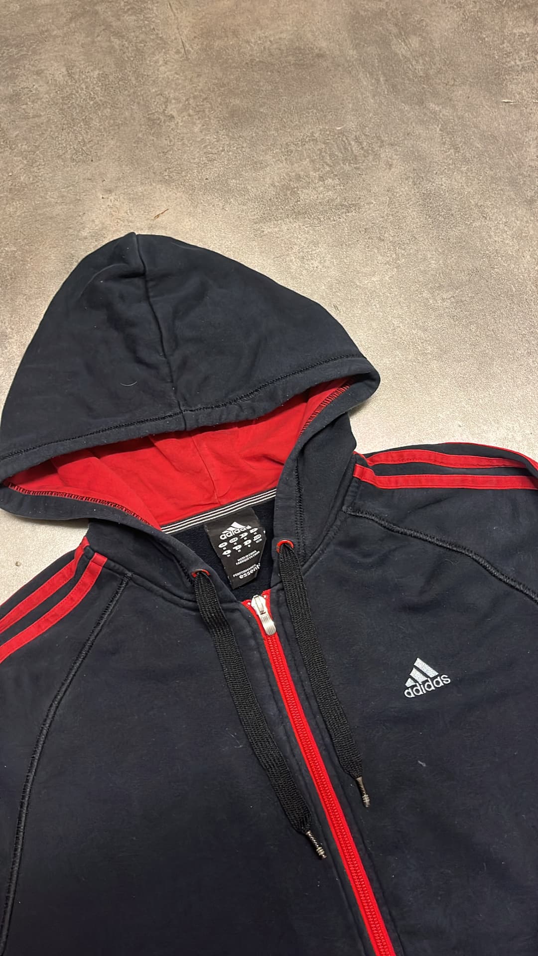 Adidas PE Zip-Up Black/Red — 3