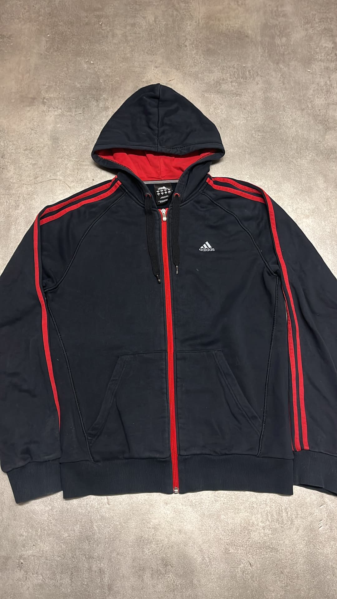 Adidas PE Zip-Up Black/Red — 5