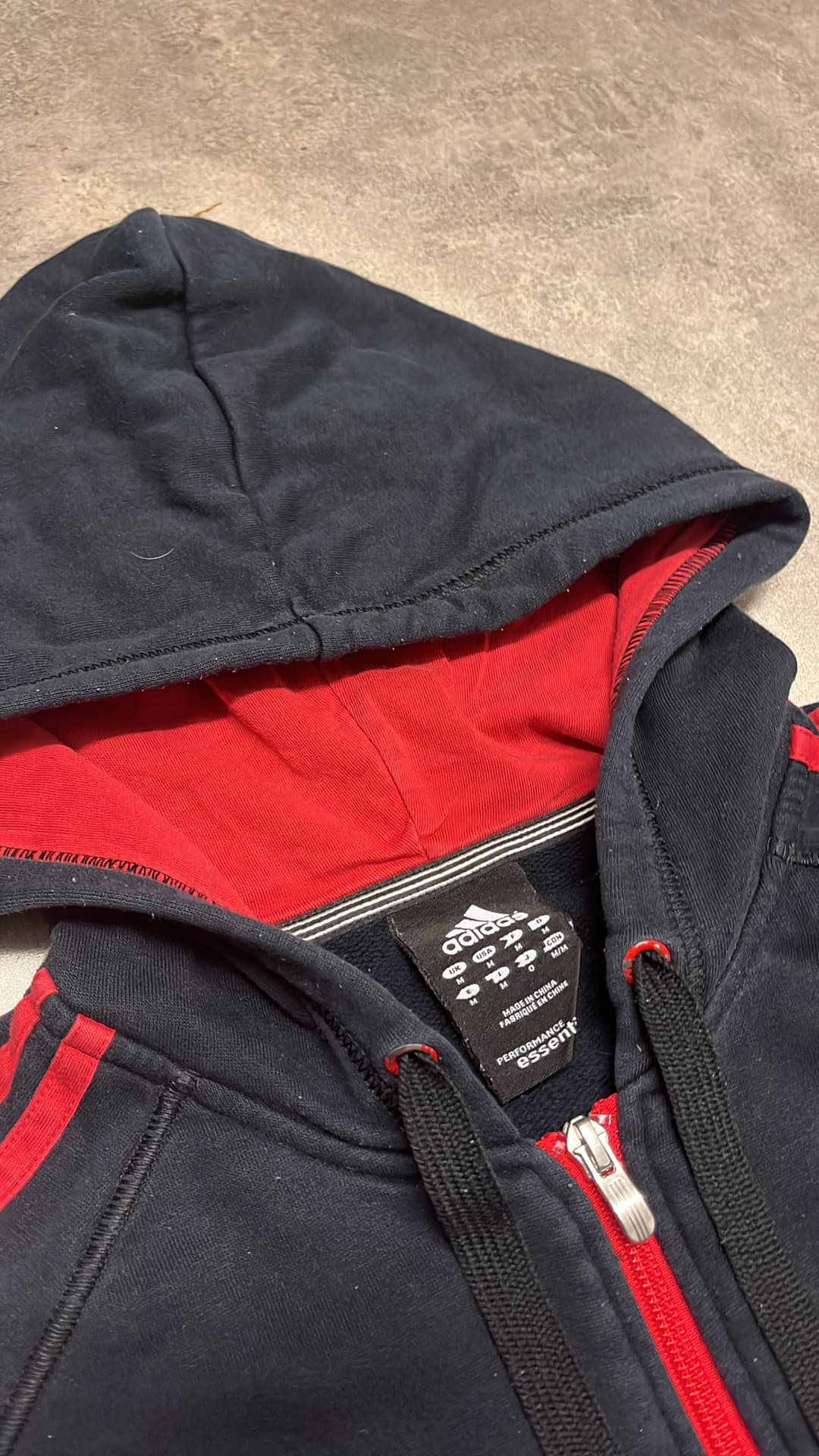 Adidas PE Zip-Up Black/Red — 4