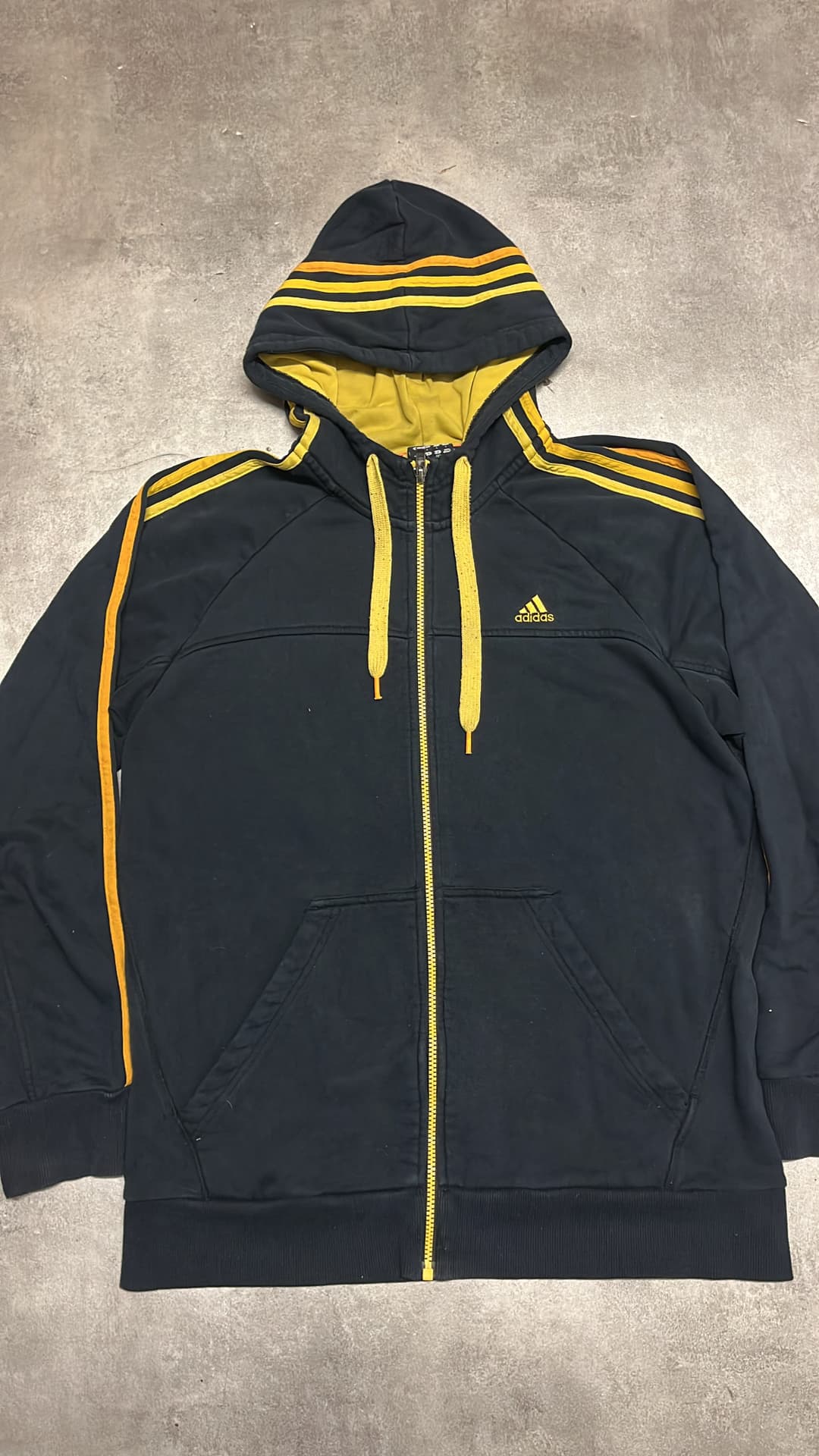 Adidas PE Zip-Up Black/Yellow — 4