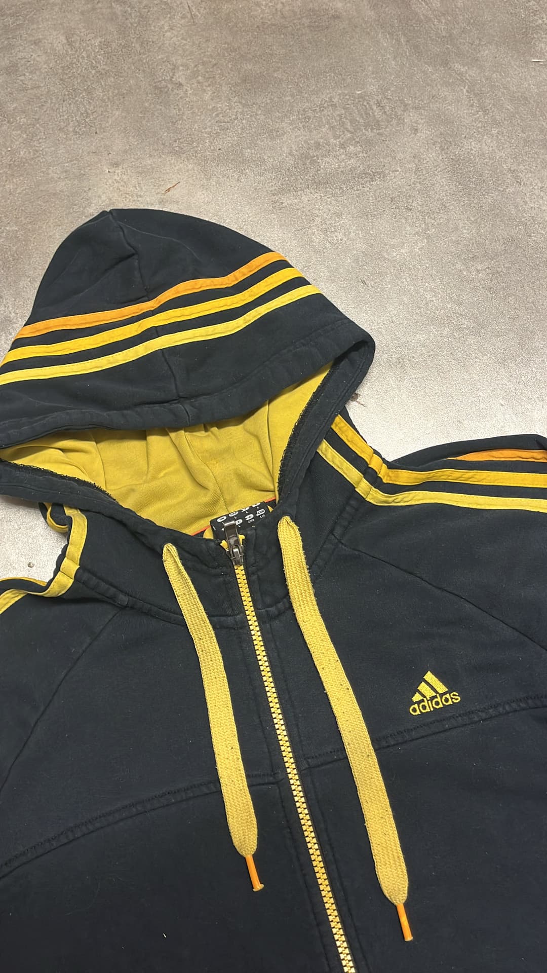 Adidas PE Zip-Up Black/Yellow — 3
