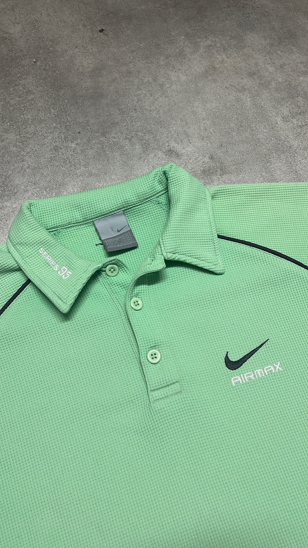 Nike Airmax 87 Poloshirt White/Blue — 3