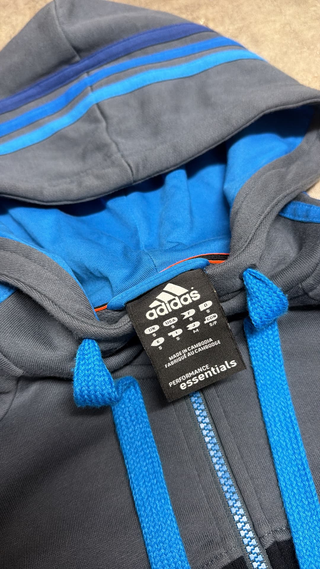 Adidas PE Zip-Up Black/Grey — 4