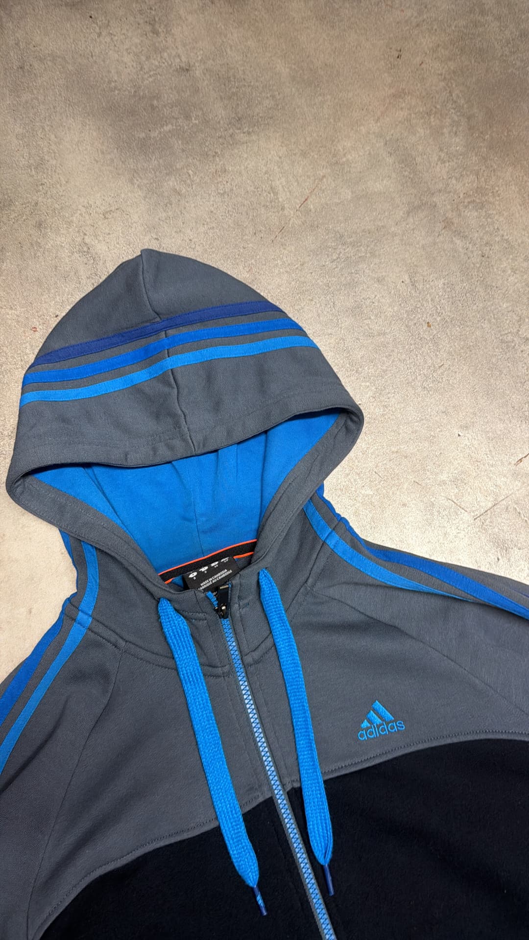 Adidas PE Zip-Up Black/Grey — 3