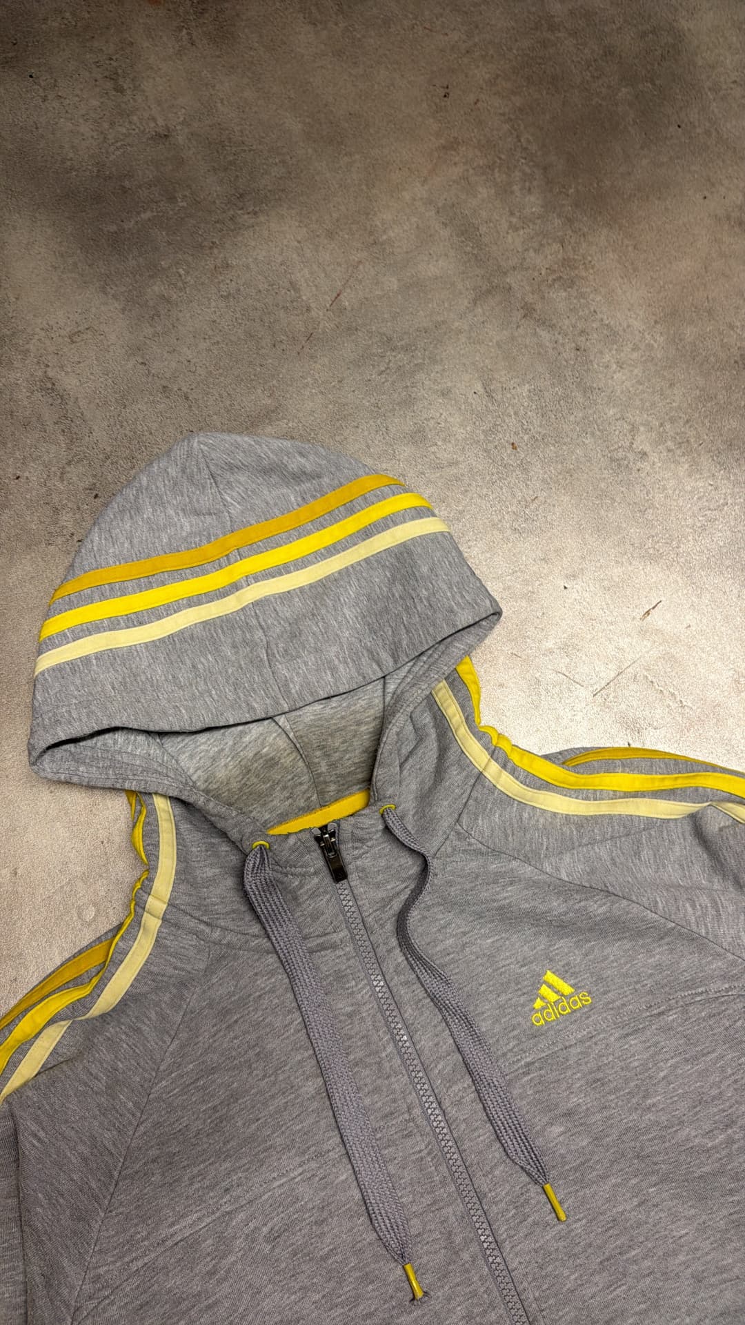 Adidas PE Zip-Up Grey/Yellow — 3