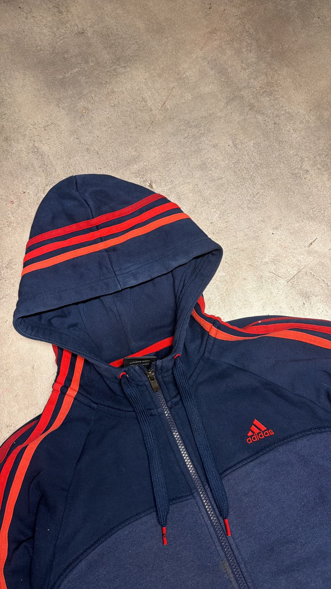 Adidas PE Zip-Up Navy/Red — 3