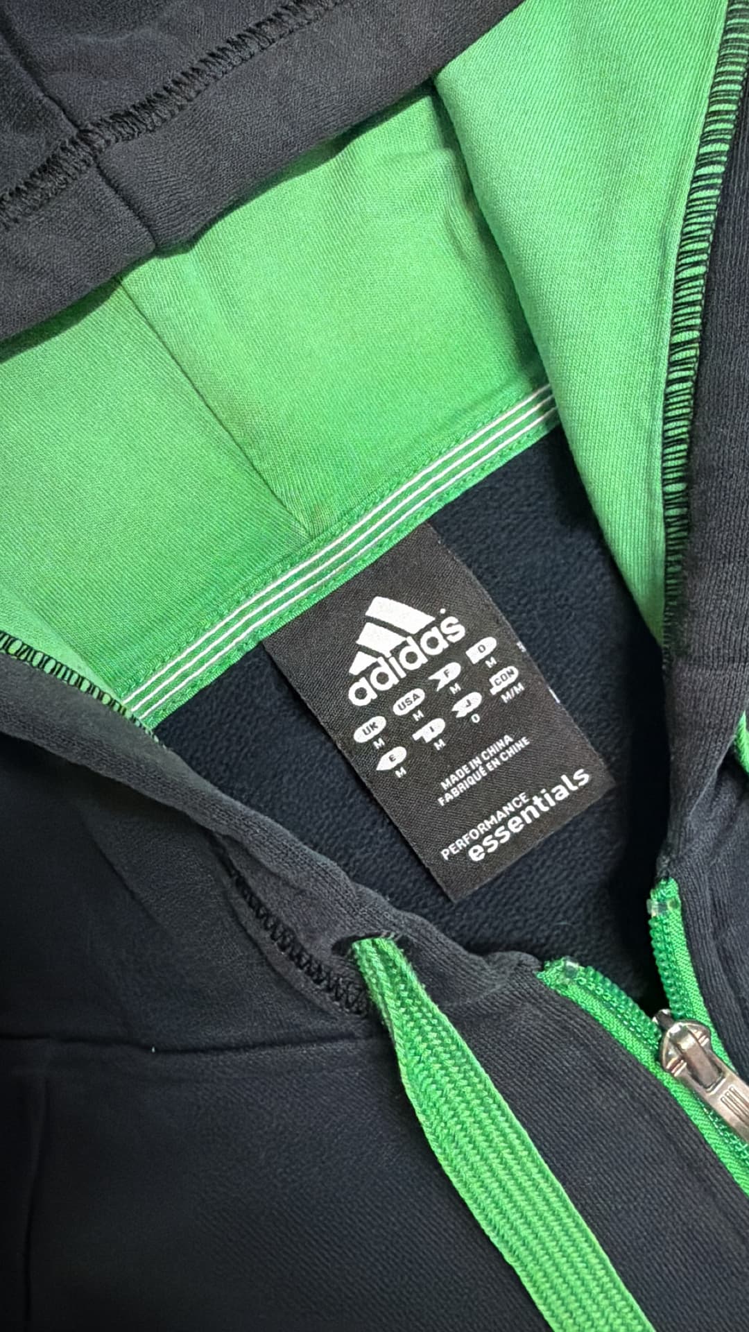 Adidas PE Zip-Up Black/Green — 4