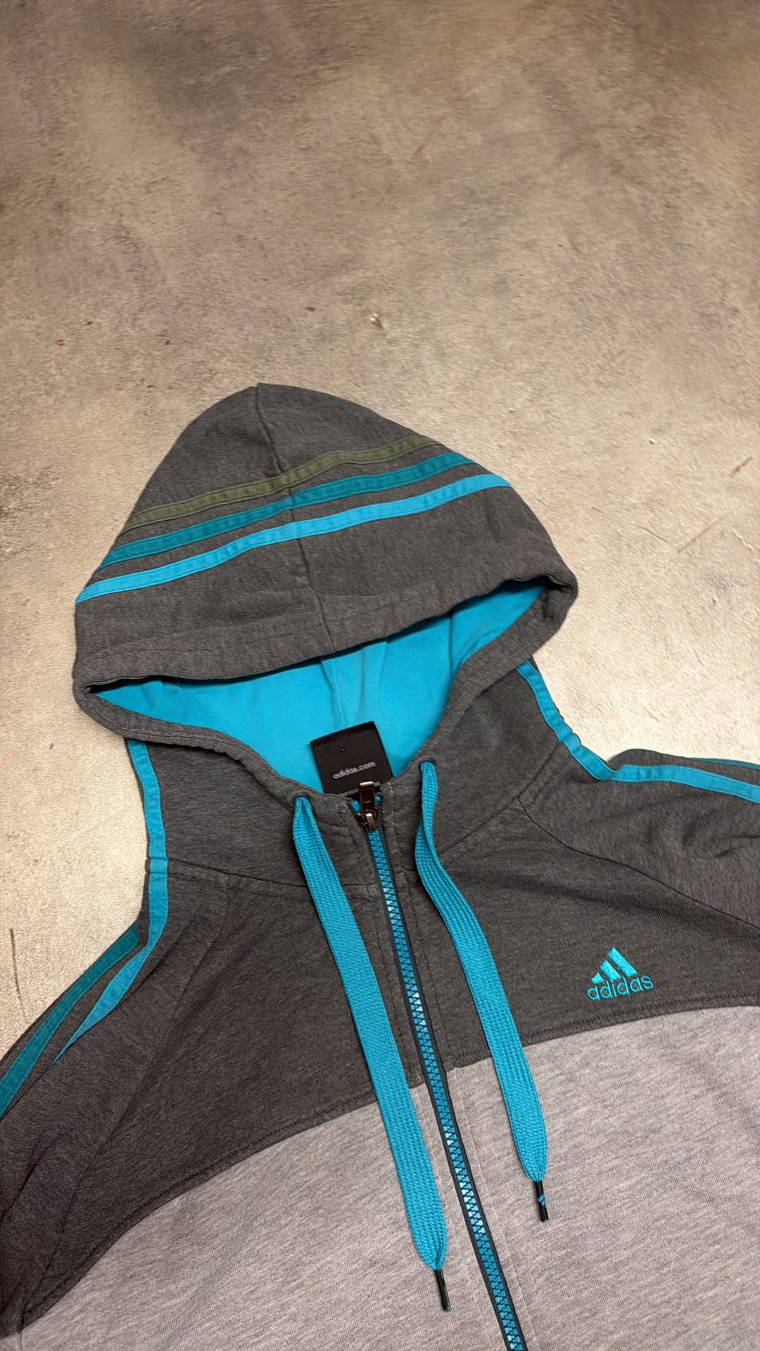 Adidas PE Zip-Up Grey/Dark-Grey — 3