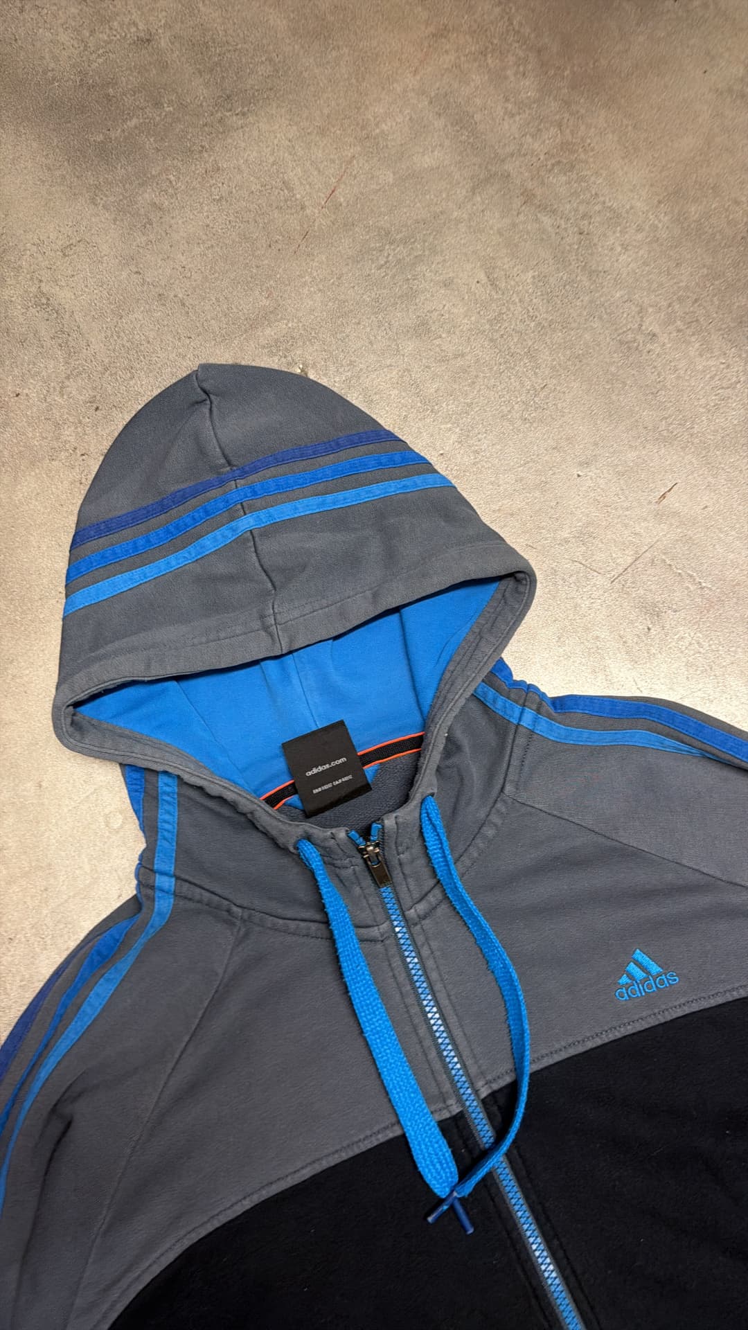 Adidas PE Zip-Up Black/Grey — 3