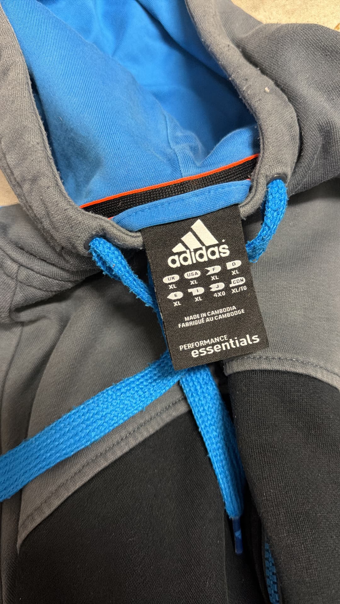 Adidas PE Zip-Up Black/Grey — 4