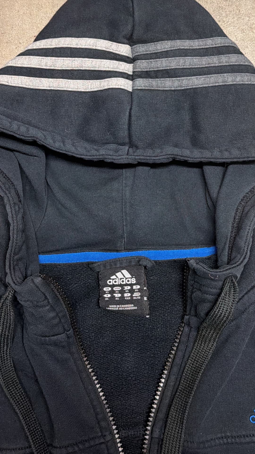 Adidas PE Zip-Up Navy — 4