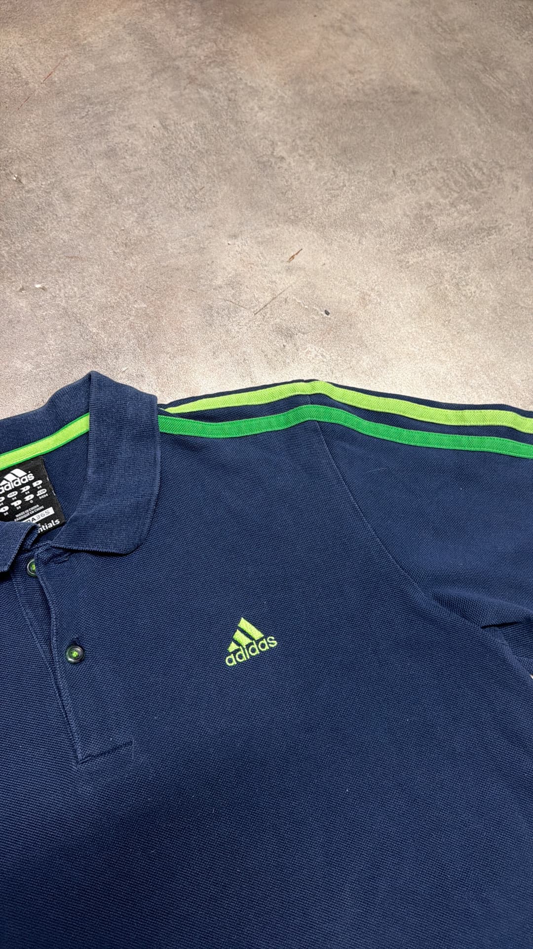 Adidas PE Poloshirt Navy/Green — 3