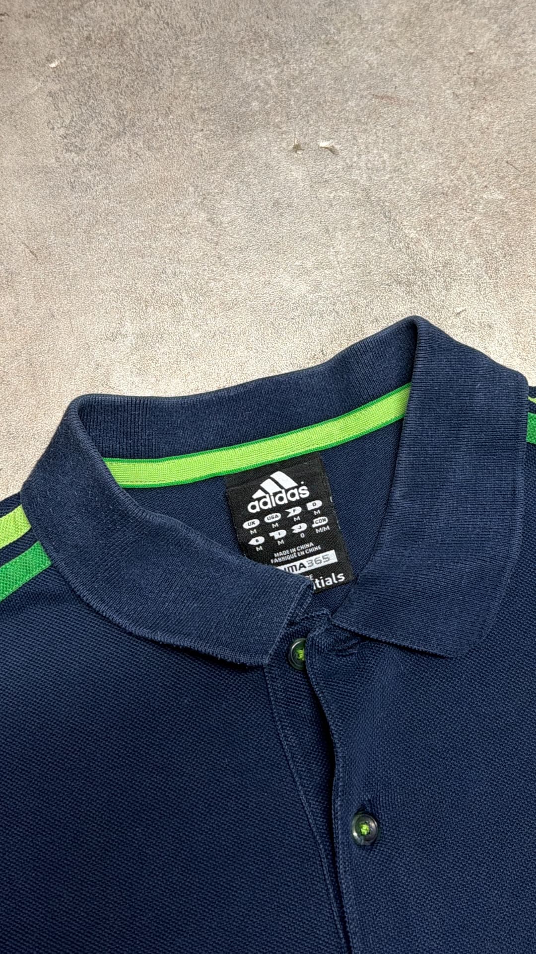Adidas PE Poloshirt Navy/Green — 4