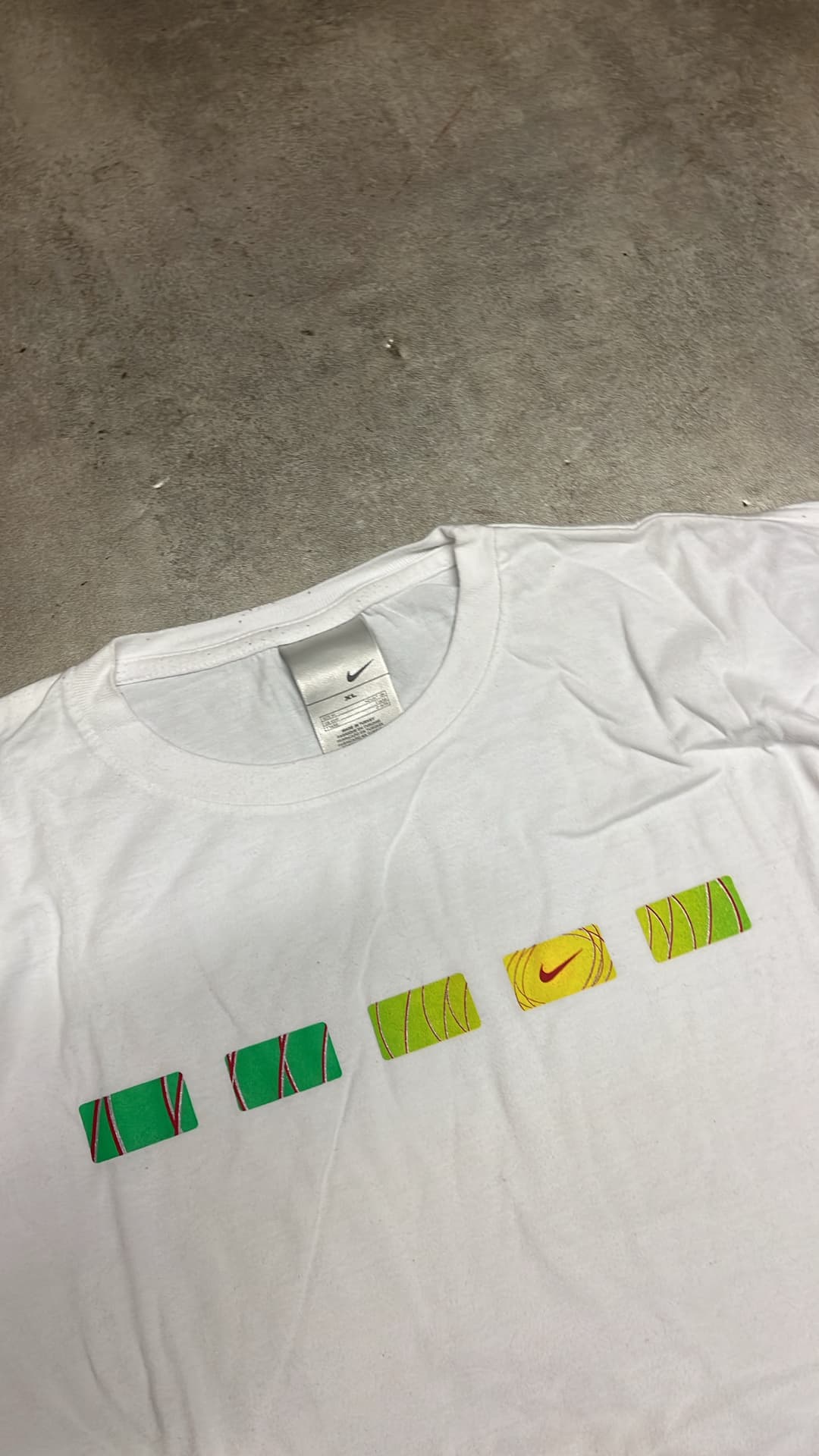 Nike Tn T-Shirt White/Green — 3