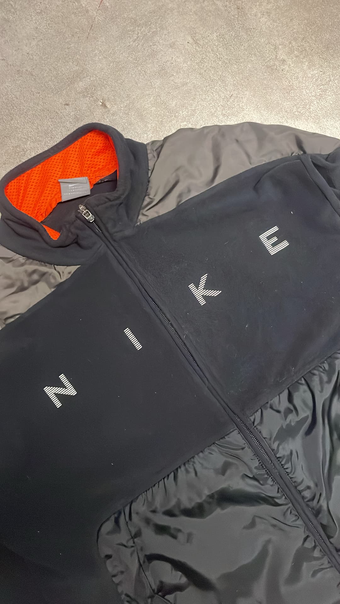 Nike Shox Zip W/O Hood Black/Orange — 3
