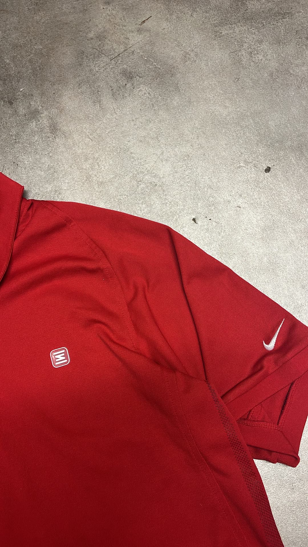 Nike Shox Poloshirt Red — 3