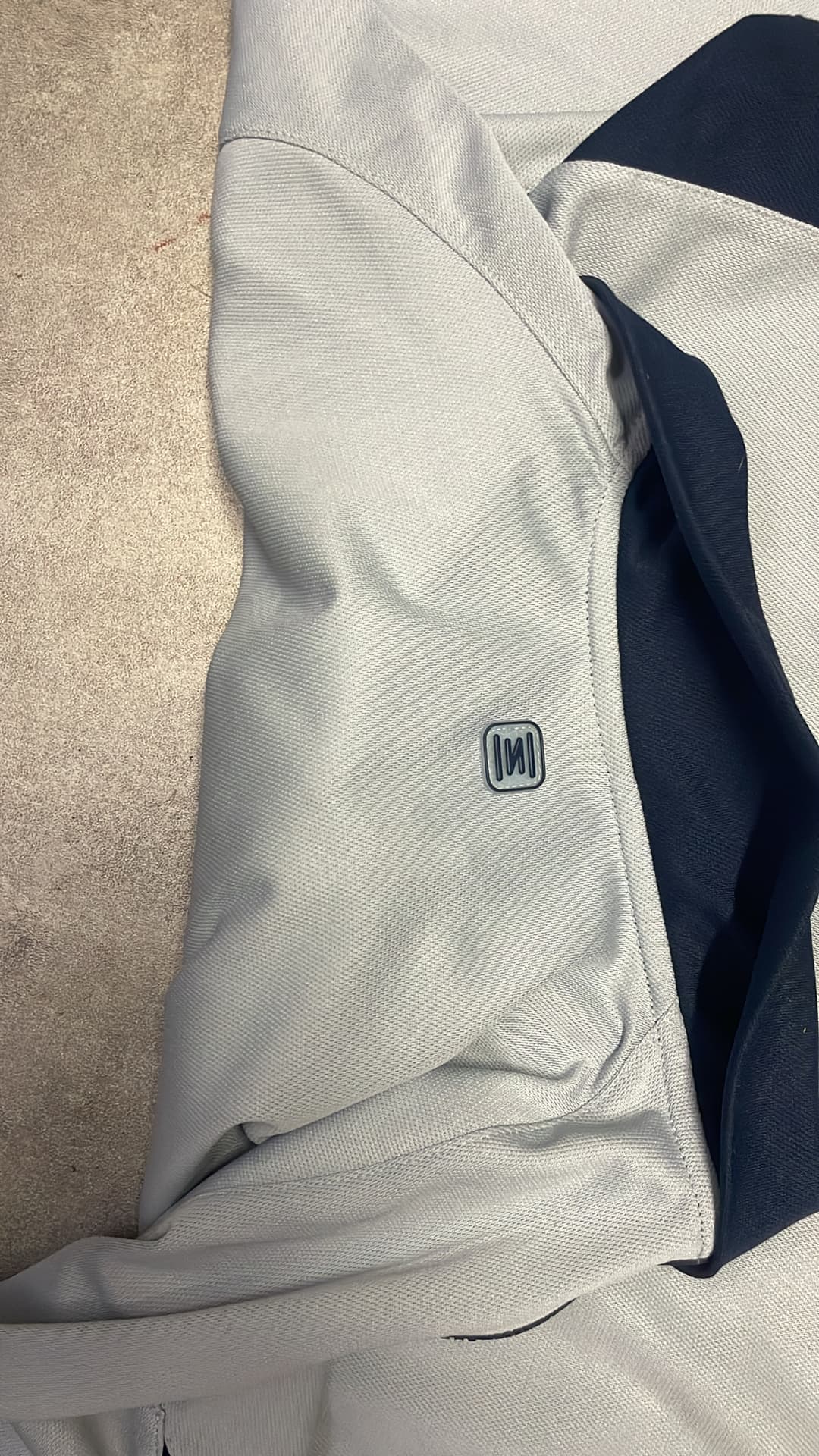 Nike Shox Poloshirt Grey/Navy — 4