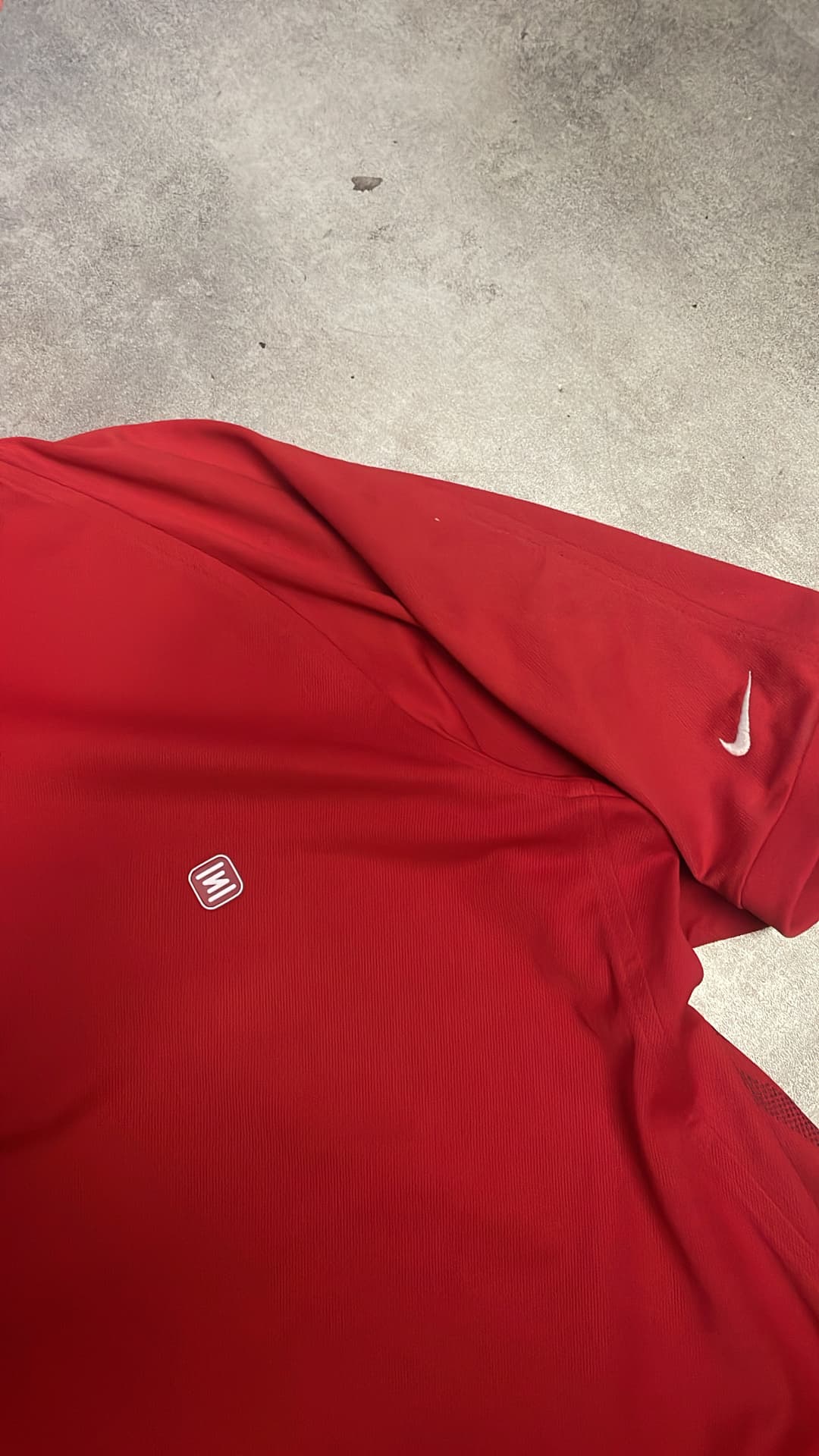 Nike Shox Poloshirt Red — 3
