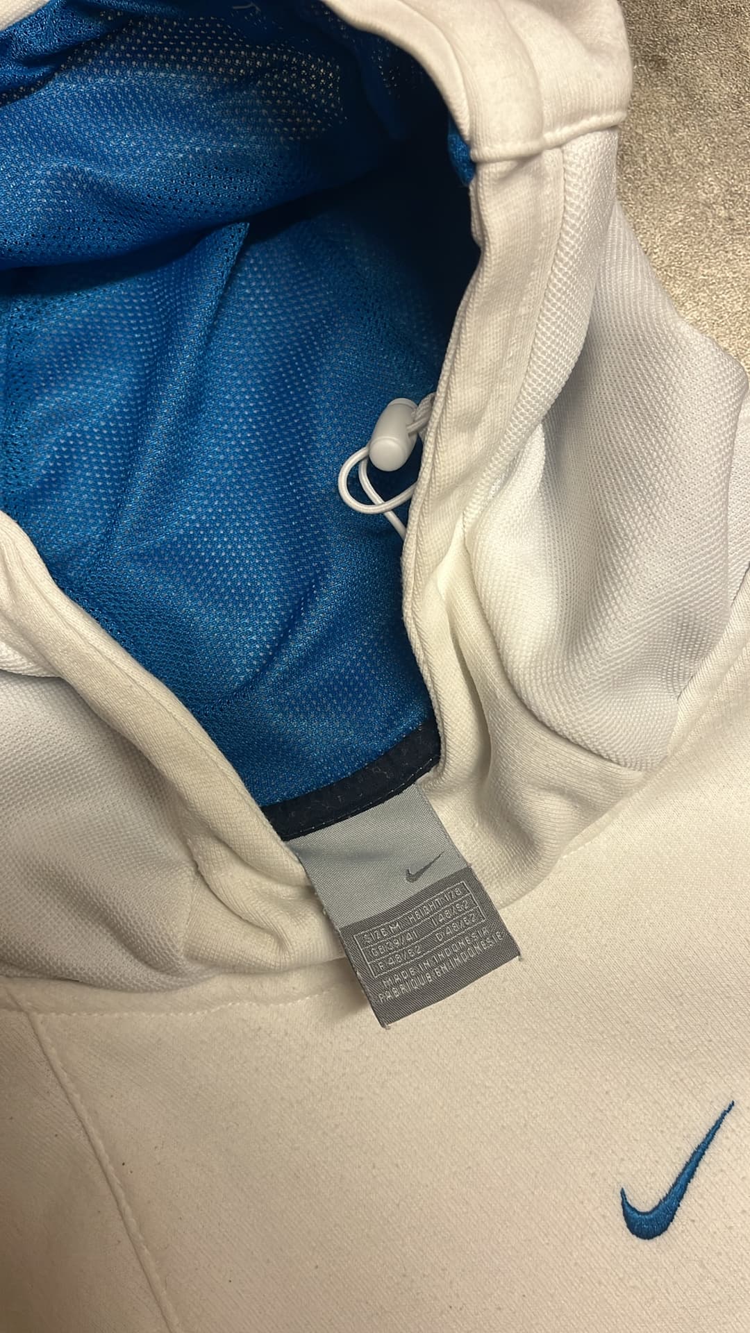 Nike Shox Hoodie White/Navym — 5