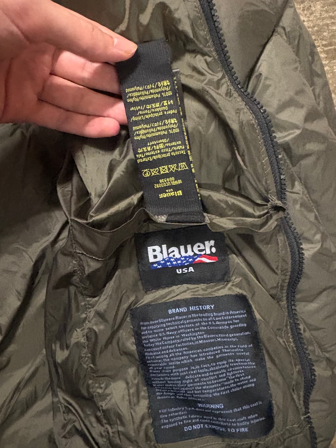 Blauer USA Basic Puffer Olive — 2