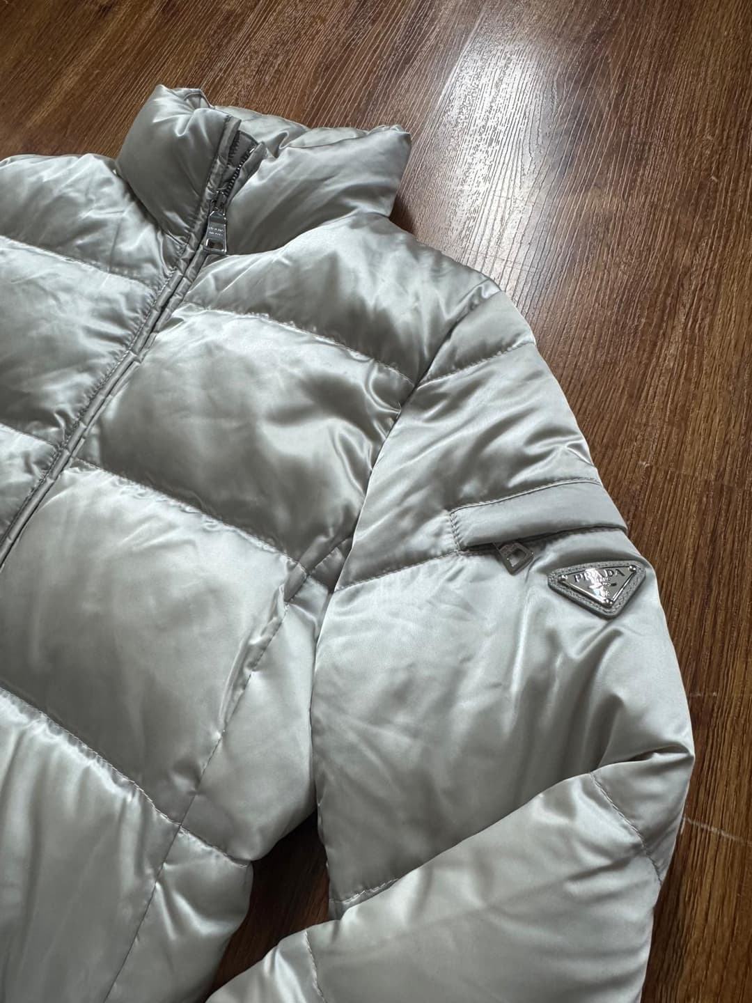 Prada Basic Puffer Beige — 2