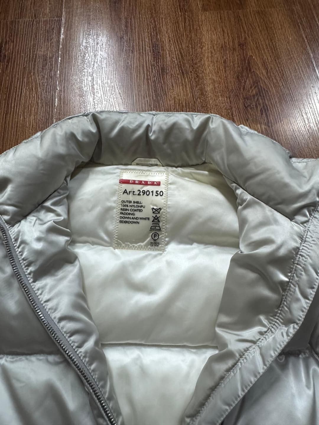Prada Basic Puffer Beige — 3