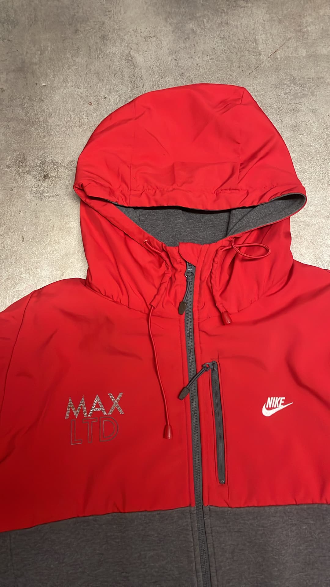 Nike Airmax LTD Zip-Up Red/Grey — 4