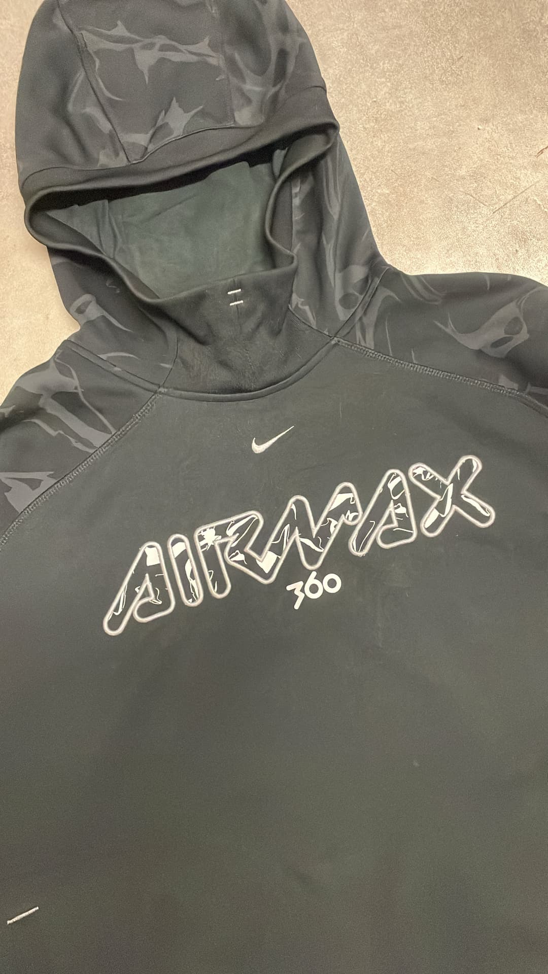 Nike Airmax 360 Hoodie Black/White — 3