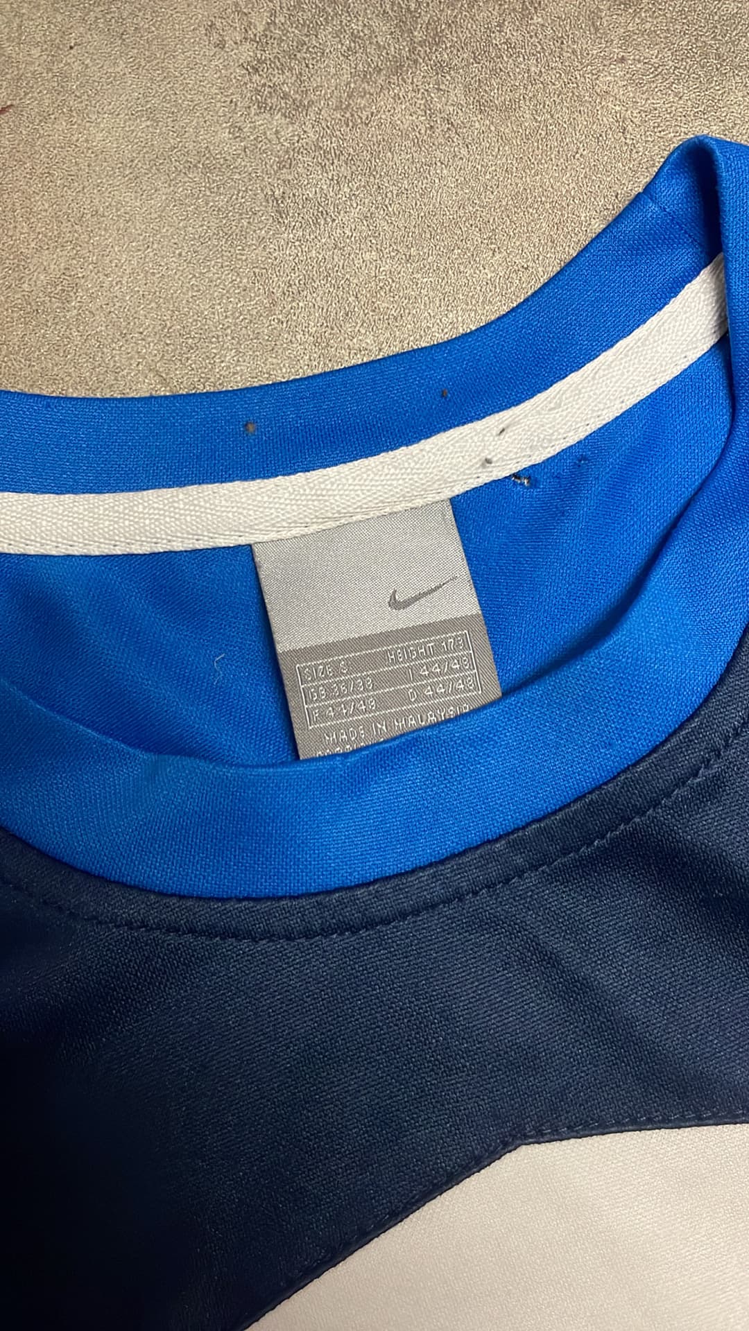 Nike Hex T-Shirt White/Navy — 4