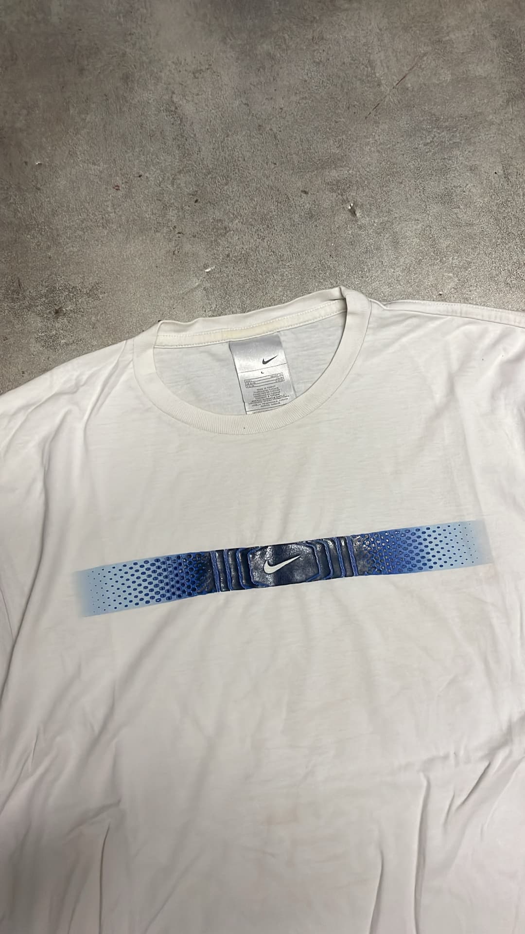Nike Hex T-Shirt White/Navy — 3