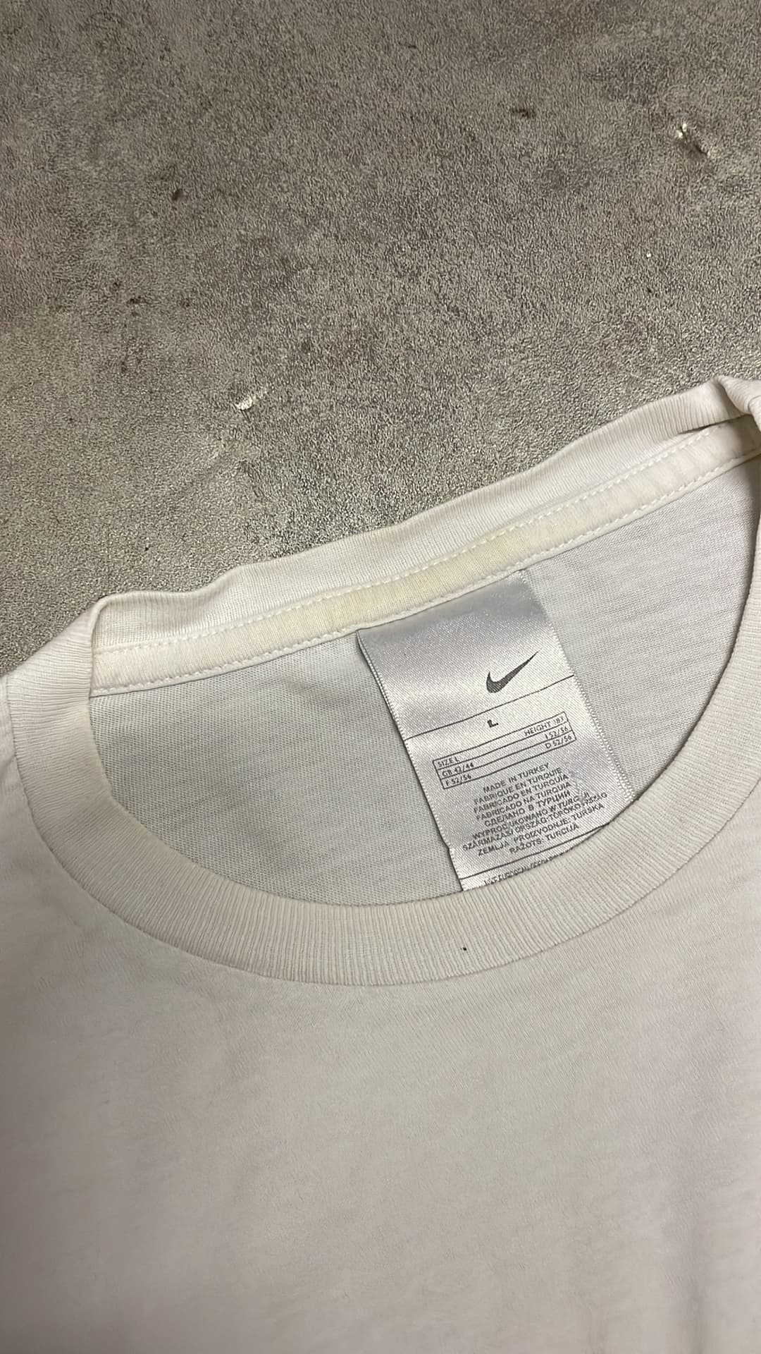 Nike Hex T-Shirt White/Navy — 4
