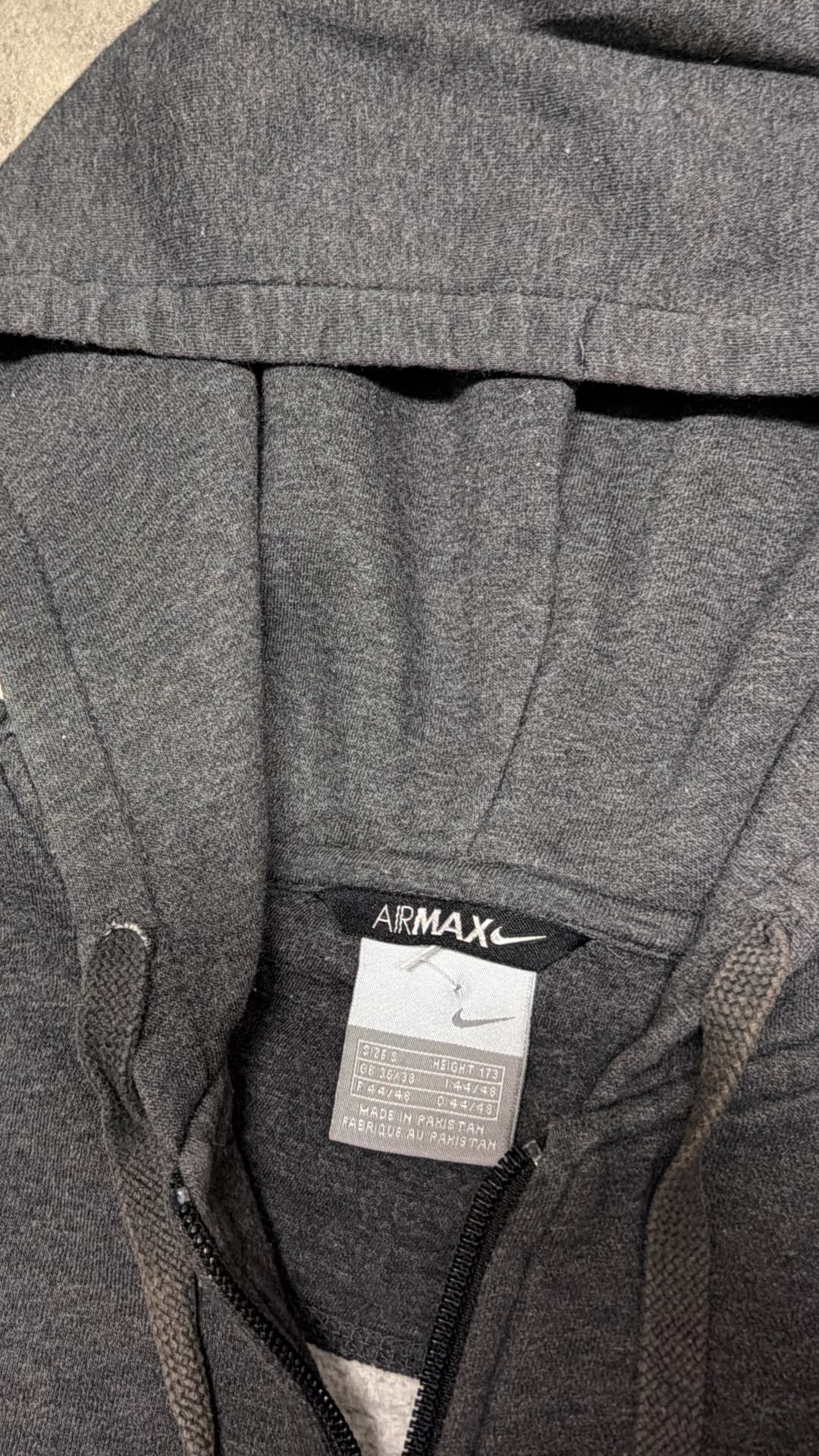 Nike Airmax Zip-Up Grey — 7