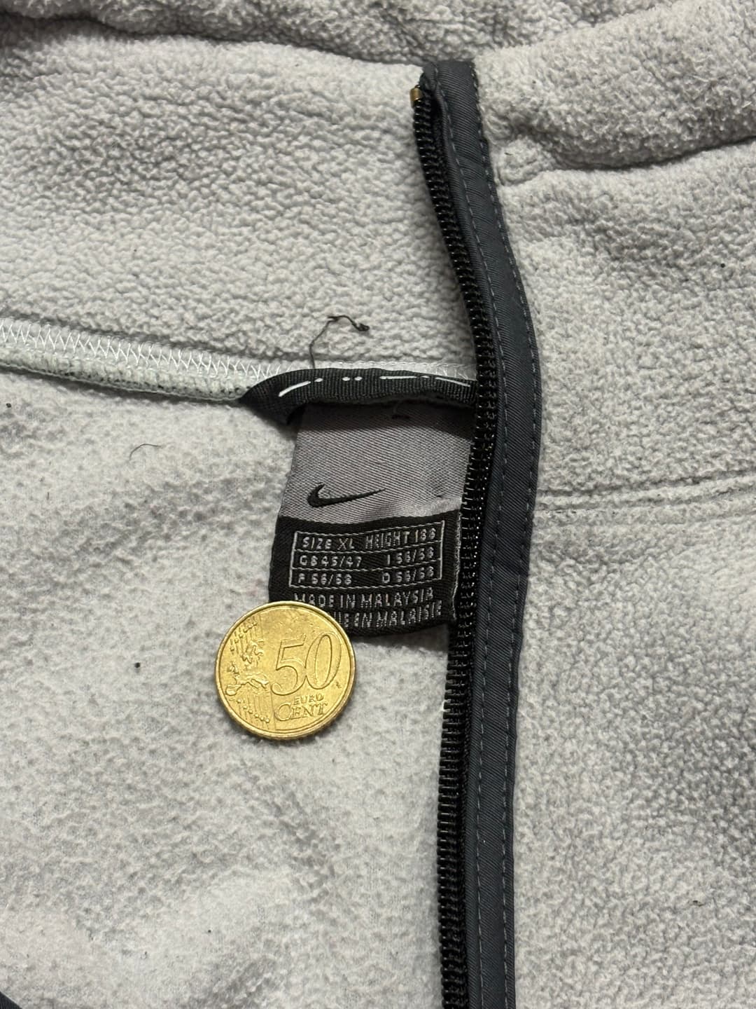 Nike M-C Zip W/O Hood Grey — 4