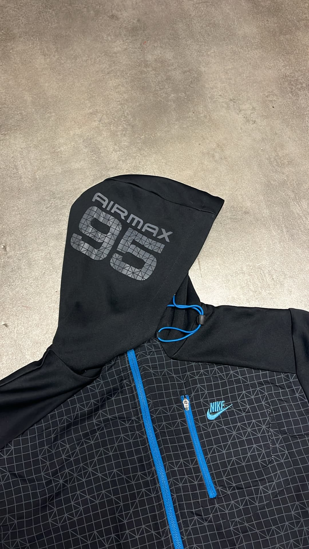 Nike Airmax 95 Zip-Up Black/Blue — 3