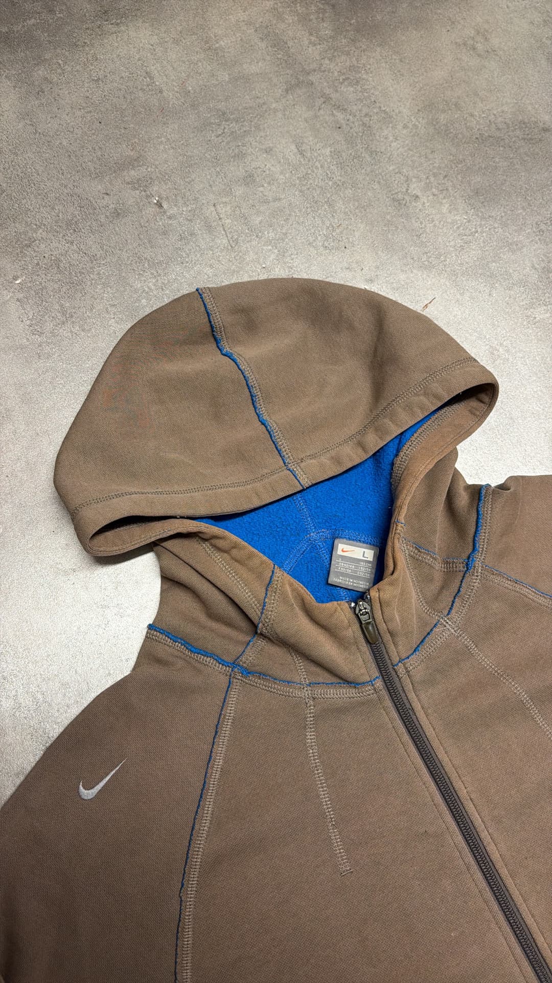 Nike Mp3 Zip-Up Brown/Blue — 5