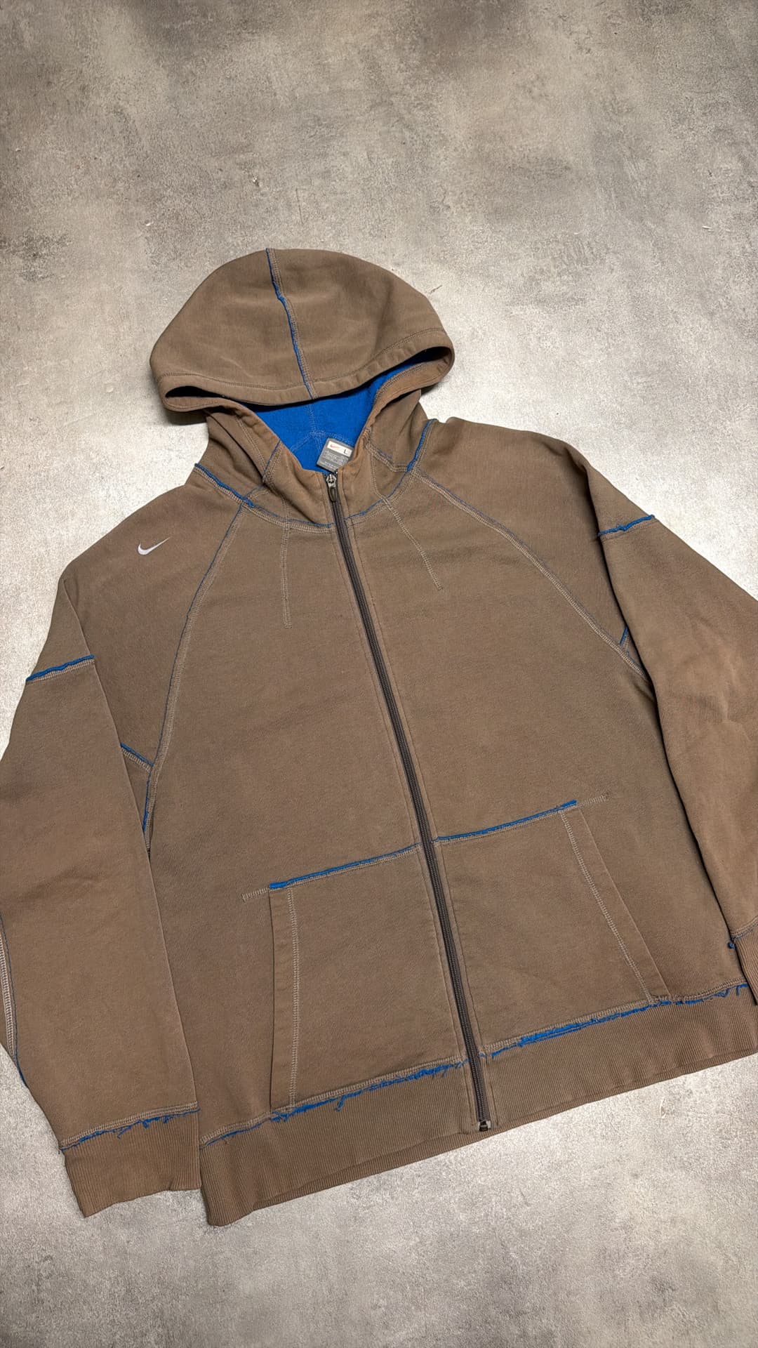 Nike Mp3 Zip-Up Brown/Blue — 3