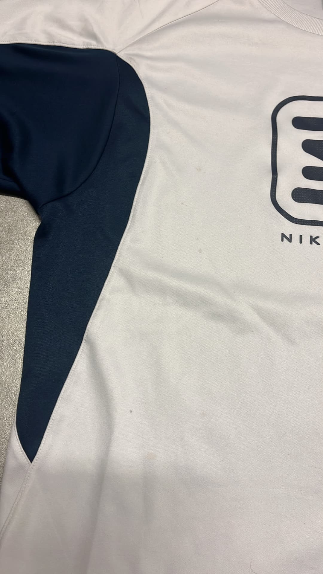 Nike Shox T-Shirt White/Navy — 6