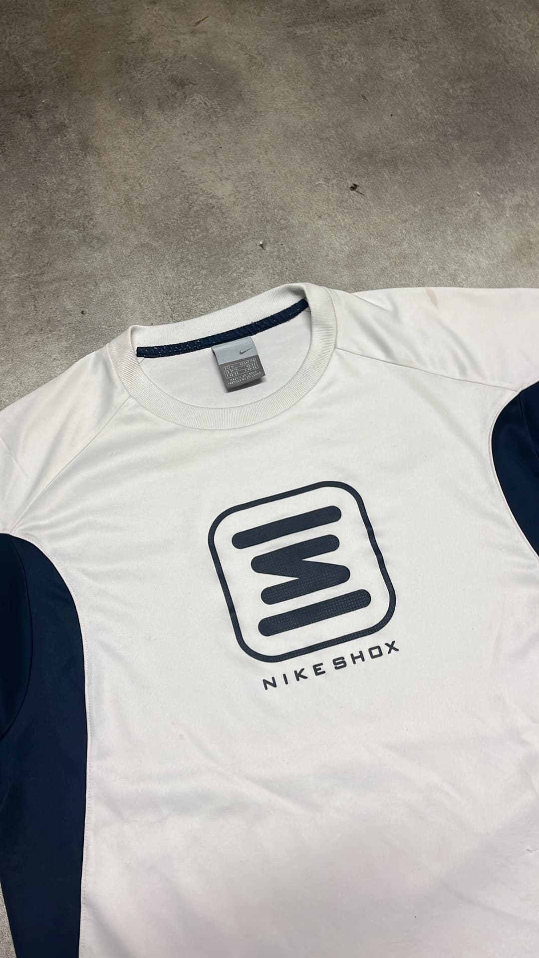 Nike Shox T-Shirt White/Navy — 3