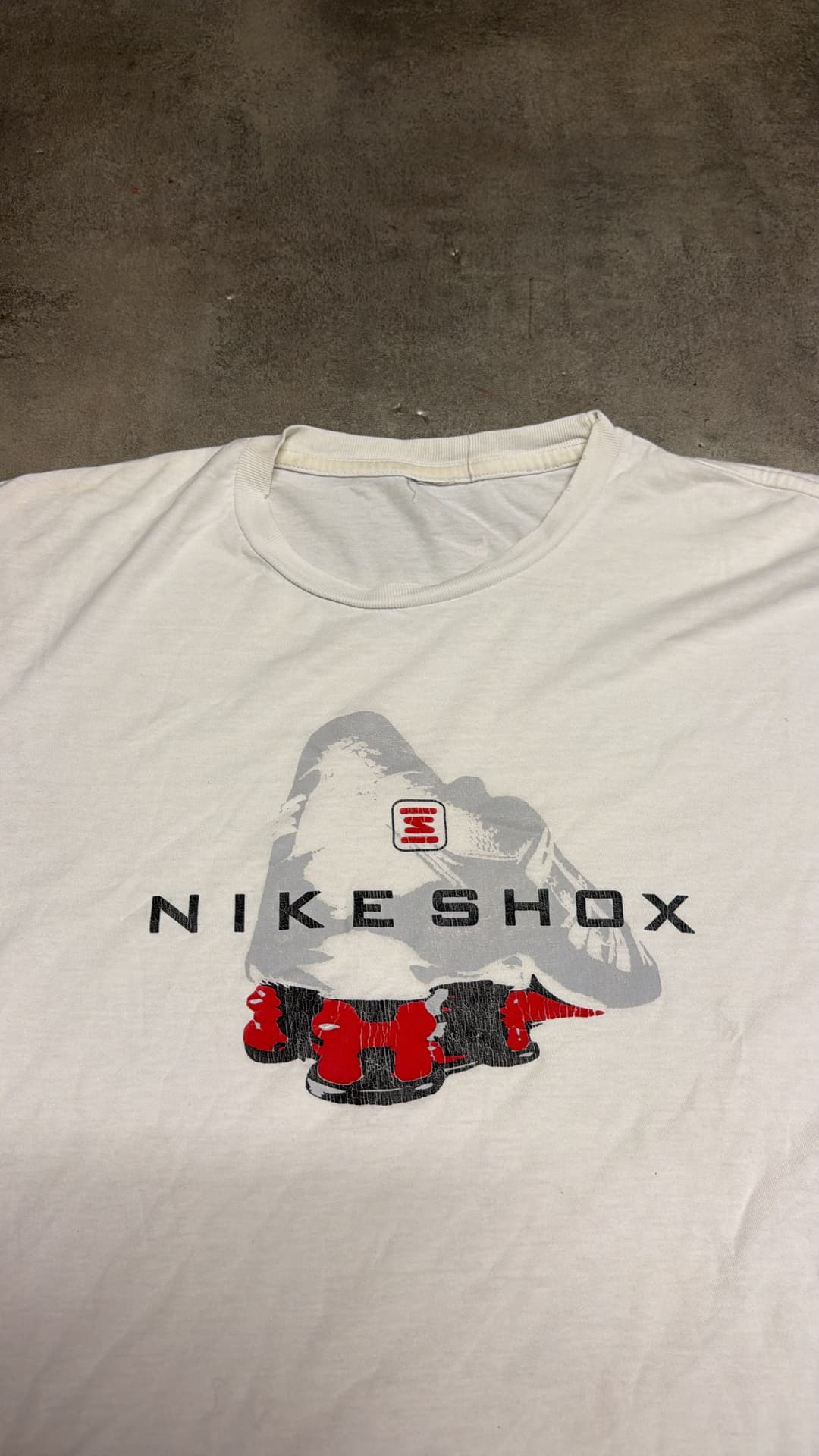 Nike Shox T-Shirt White/Red — 4
