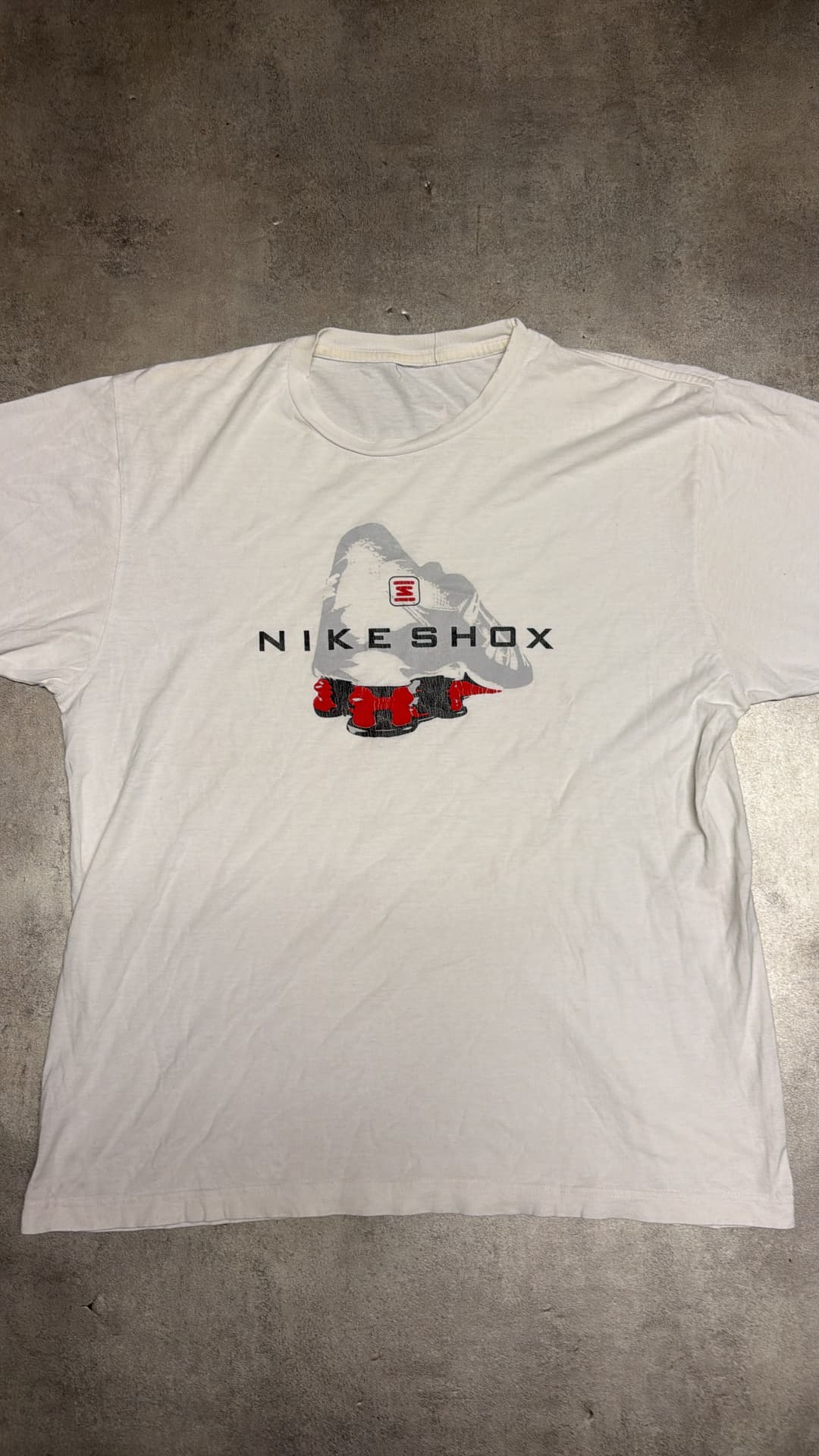Nike Shox T-Shirt White/Red — 2