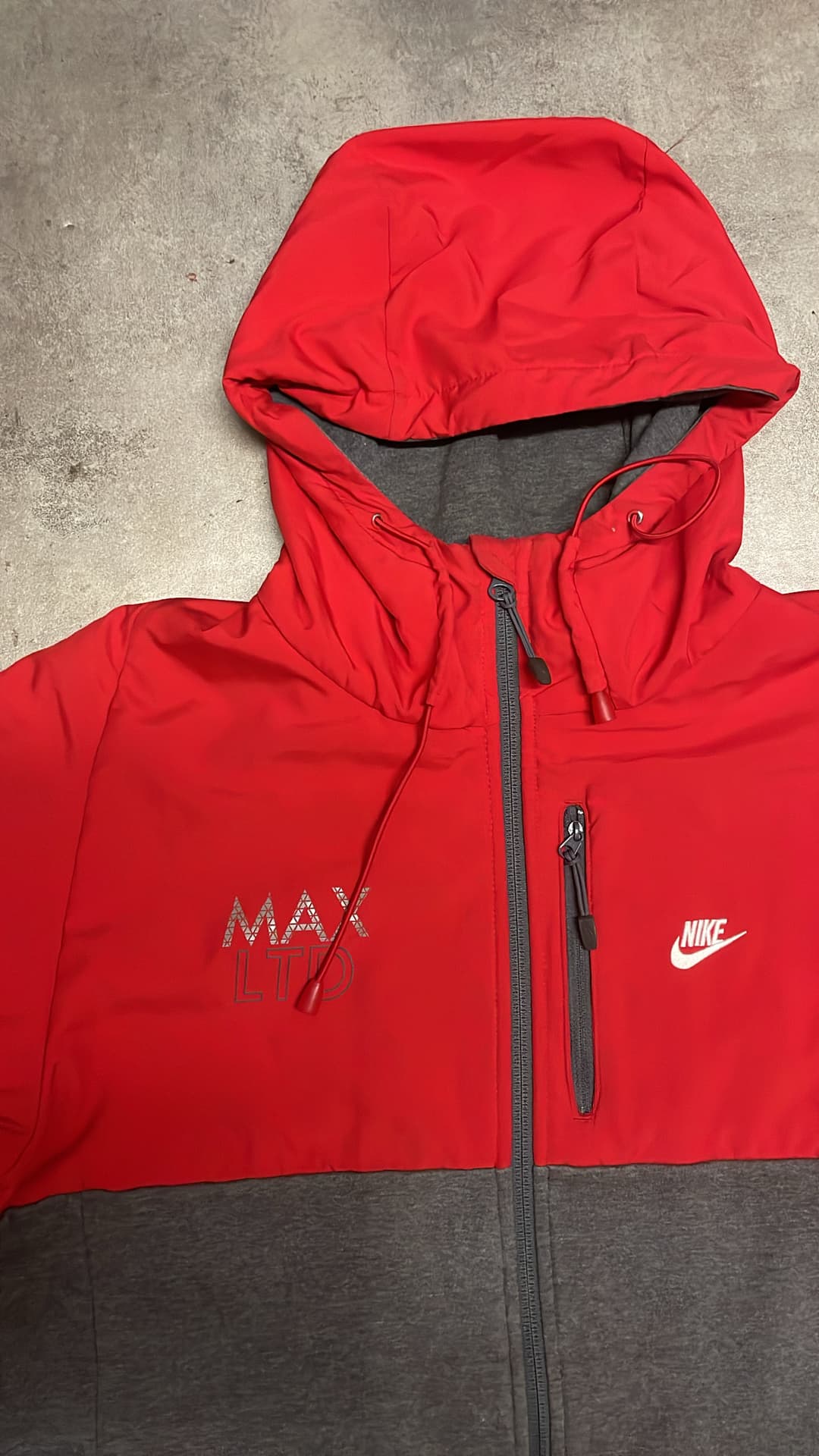 Nike Airmax LTD Zip-Up Red/Grey — 4