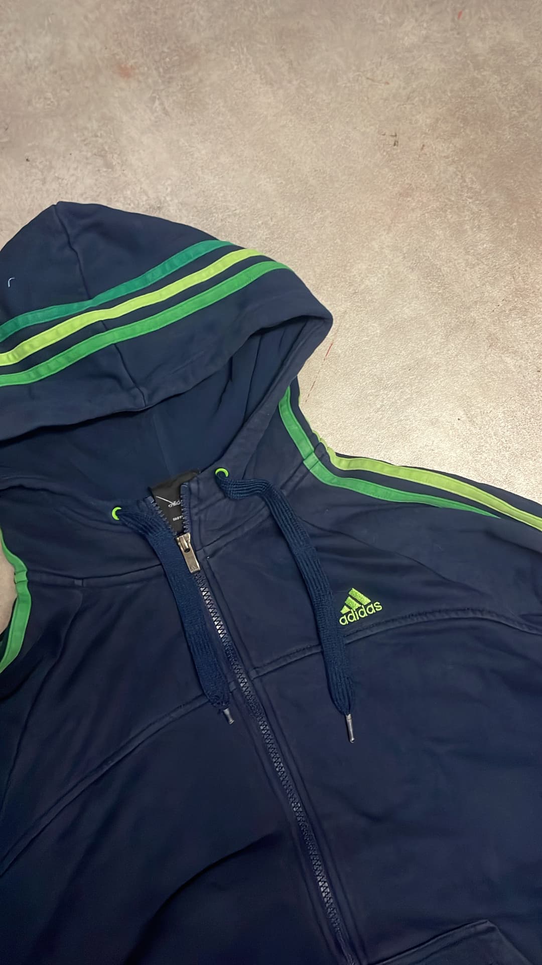 Adidas PE Zip-Up Navy/Green — 3