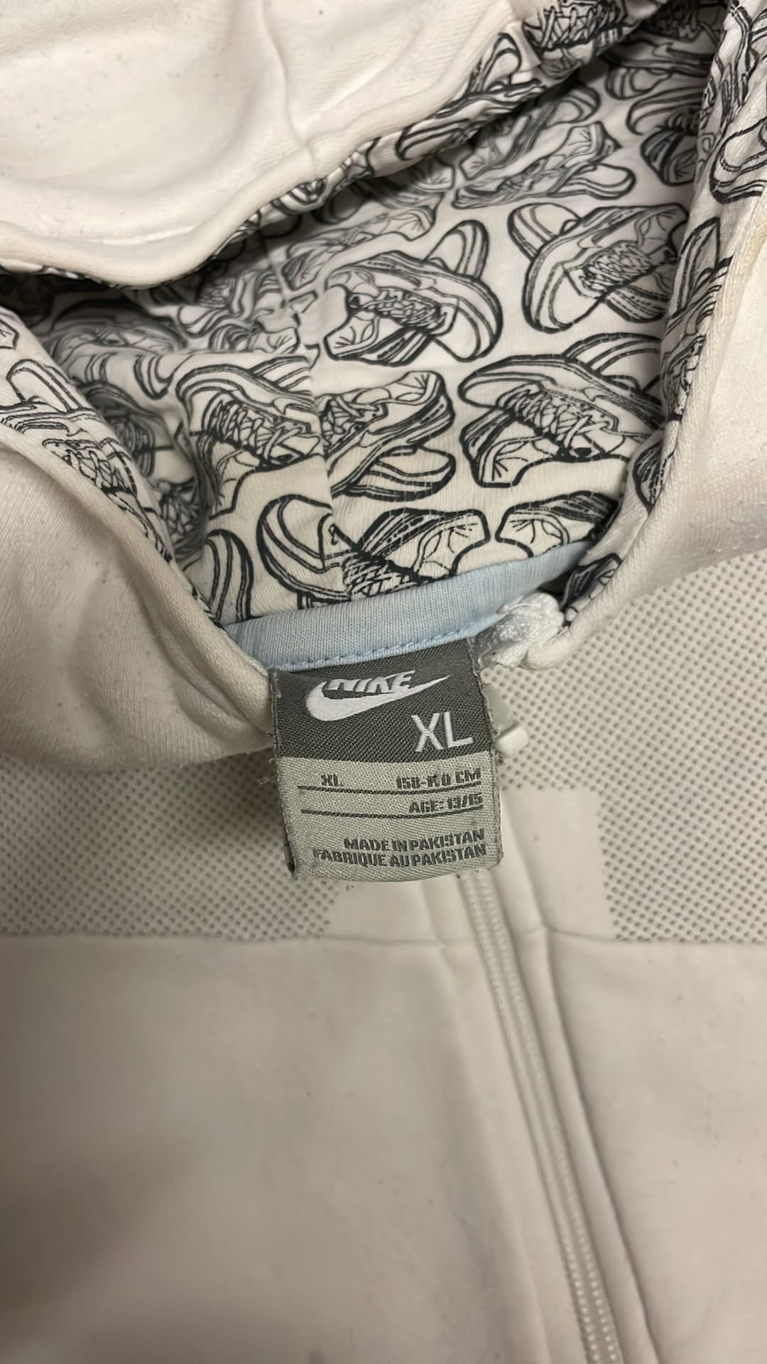 Nike Air Hoodie White/Light-Blue — 4