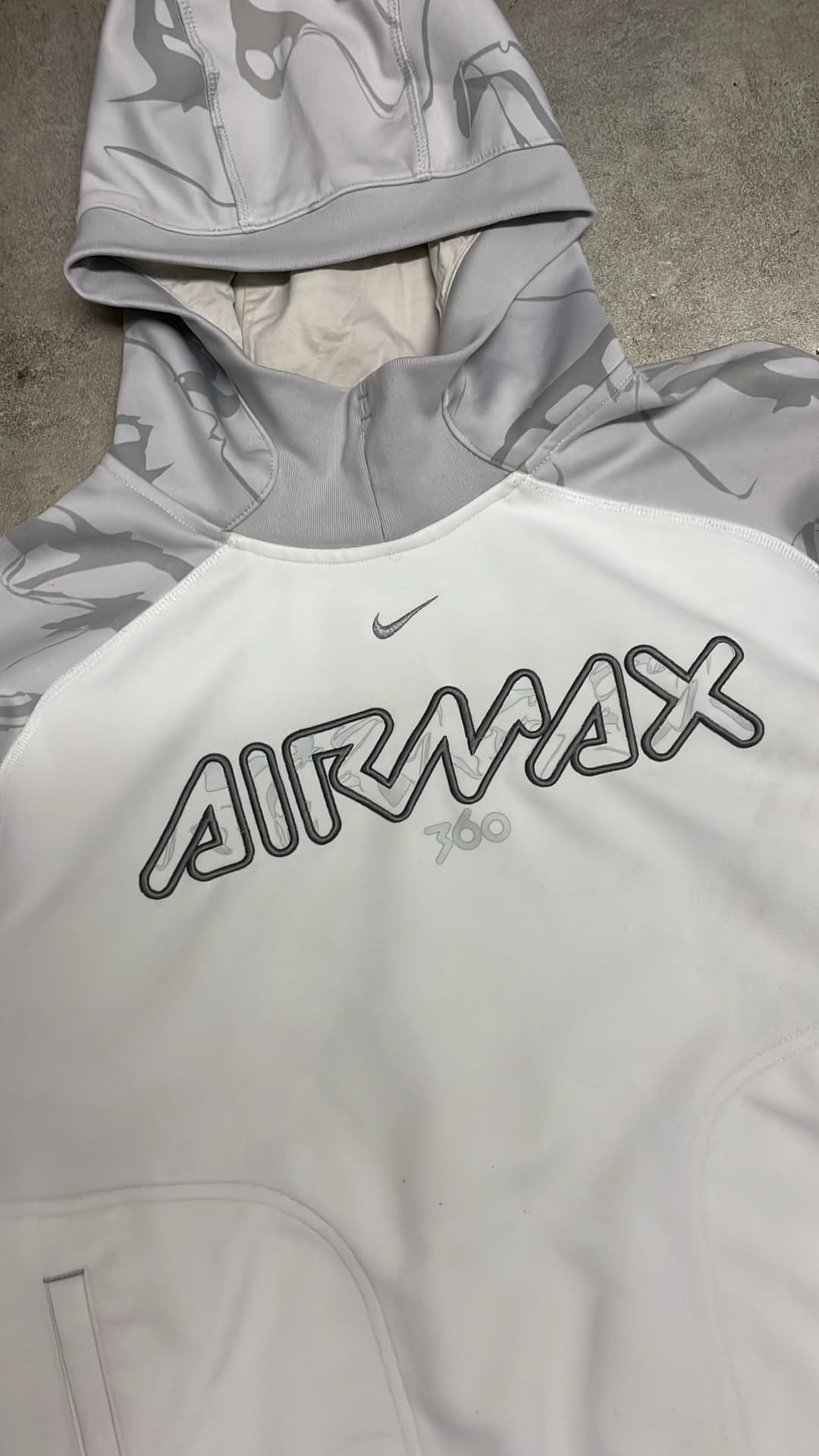 Nike Airmax 360 Hoodie White/Grey — 3