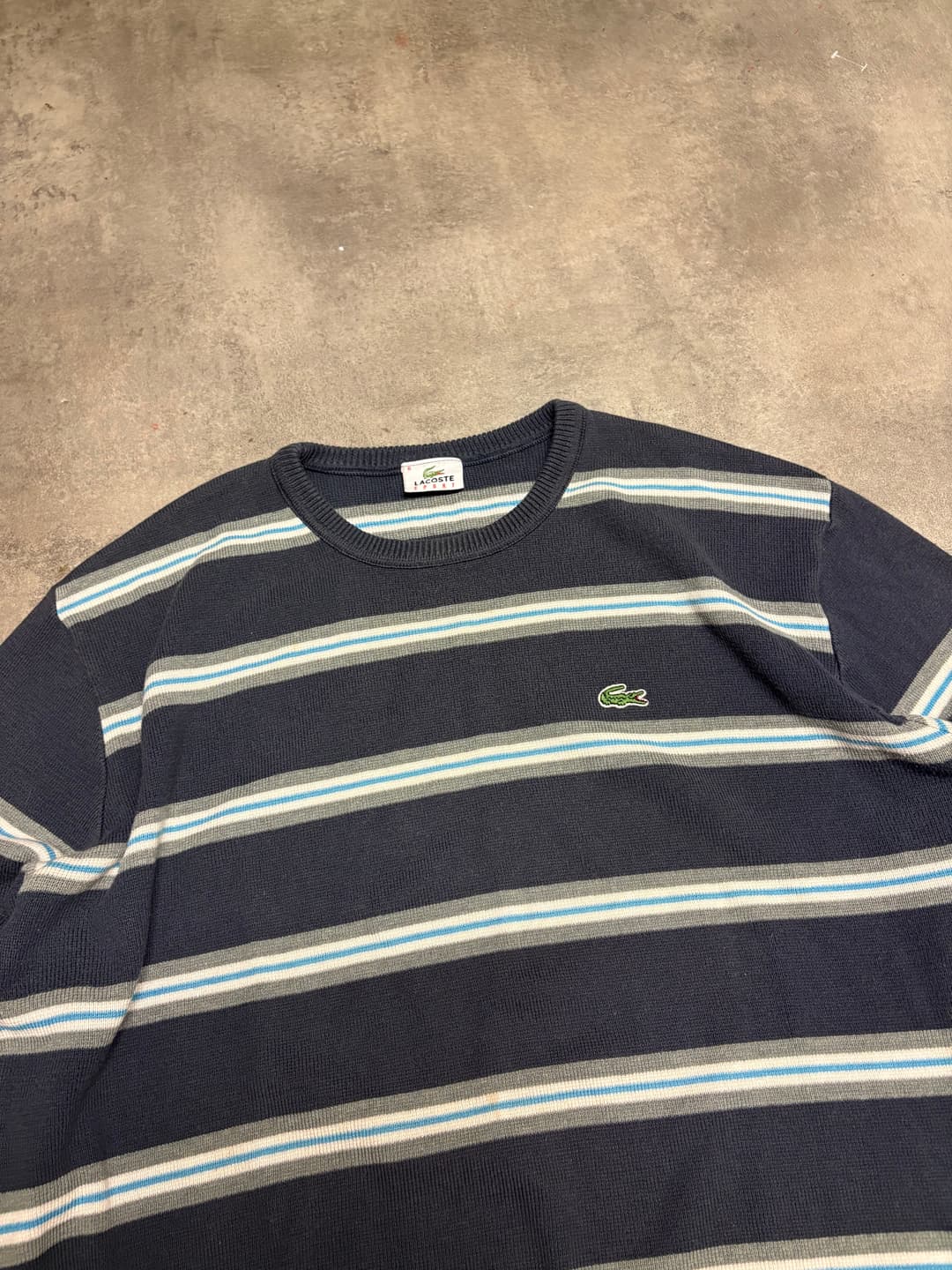 Lacoste Striped Sweater Navy — 2