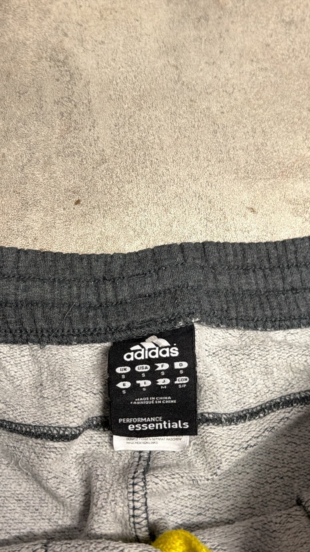 Adidas PE Jogger Grey/Yellow — 4